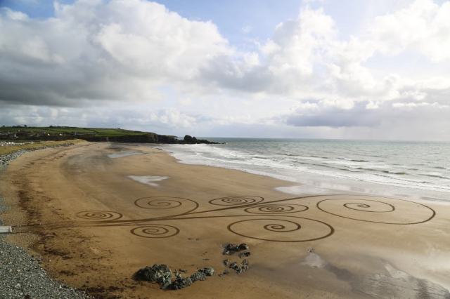 Slip Spiral Beach Art Bunmahon Beach